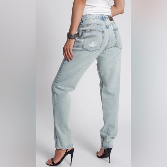 One Teaspoon BNWT High Waisted Balloon Denim Kansas Blue SZ 27 - Picture 2 of 7